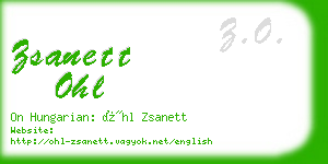 zsanett ohl business card